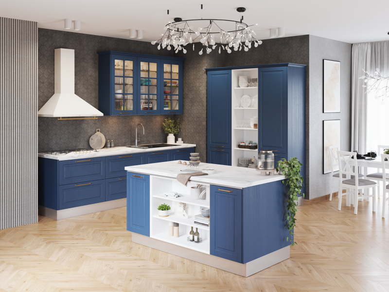 Bucatarie_Karisma_L285_albastru-marin